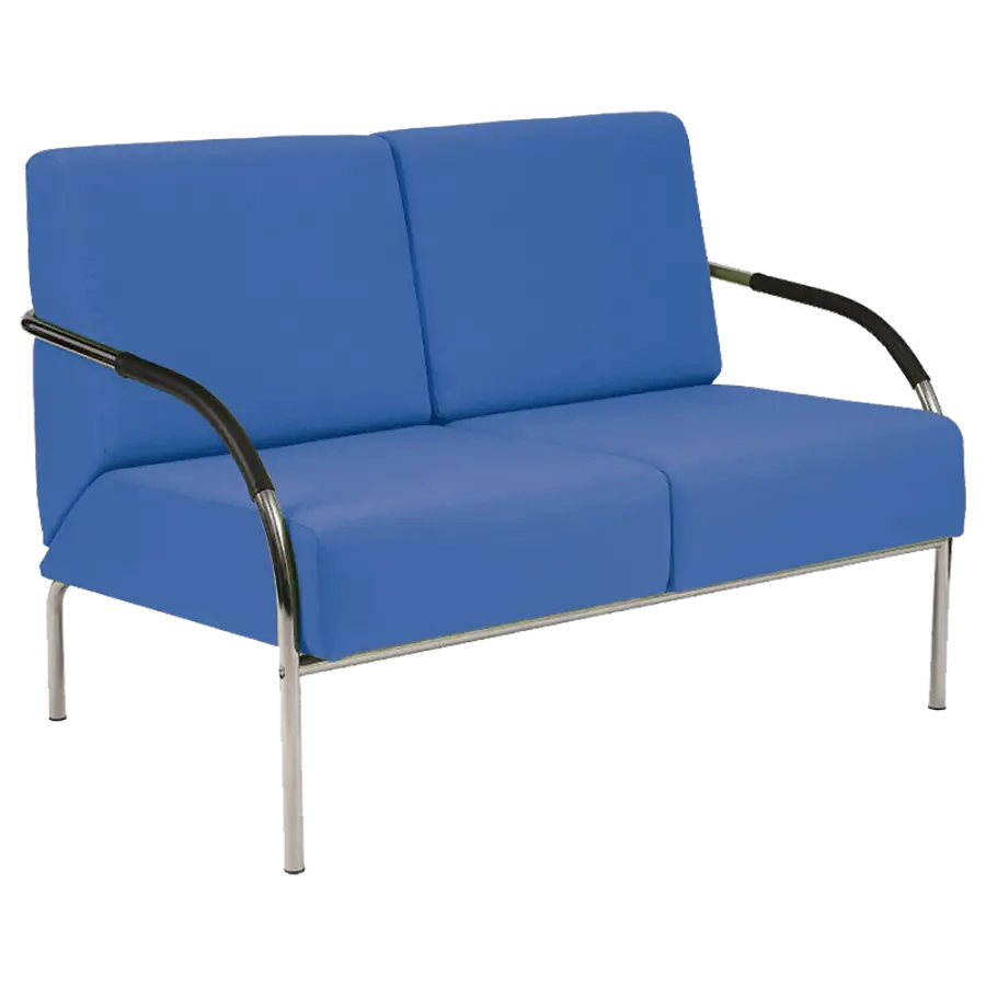 SPA 2 chrom, koženka AN 067 - koženka nebeská modrá